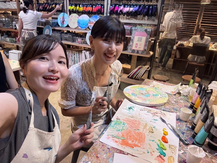 【押上で朝活♡大人気モーニングとアート体験】CREA BASEで楽しむ、世界にひとつのテクスチャーアートづくり_6_2