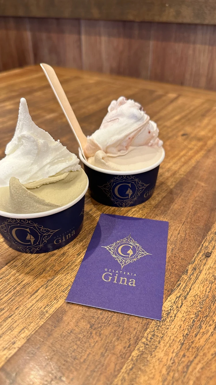 軽井沢 ジェラート Gina ジーナ 旅行 ピスタチオ