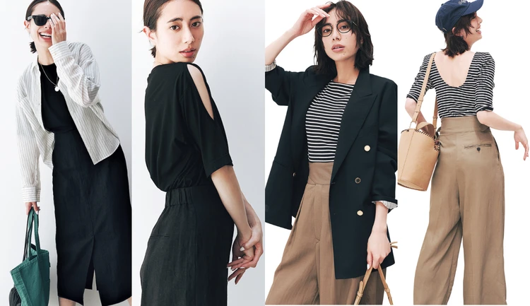 【大人の肌見せ服13選】オフィスになじむ旬の羽織を1枚添えて、昼夜の印象チェンジを軽やかに
