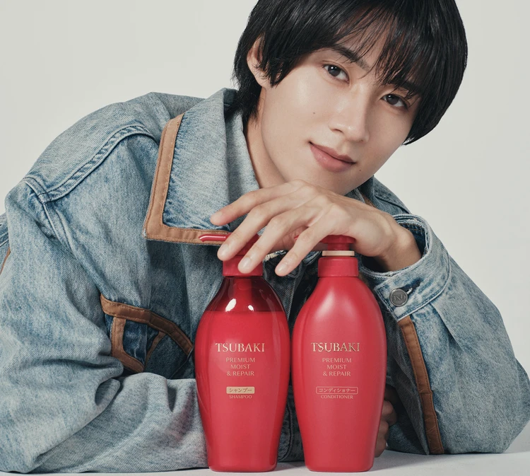 曽野舜太さんの「艶すぎて滅！」な3つのヘアスタイル。どんな髪型でも自信が持てる理由は、『TSUBAKI』の艶にあった！