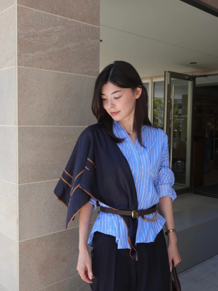 【スカーフコーデ】買ったのに着こなせない服を活かす!ZARA・H&Mの大人コーデ_8_2