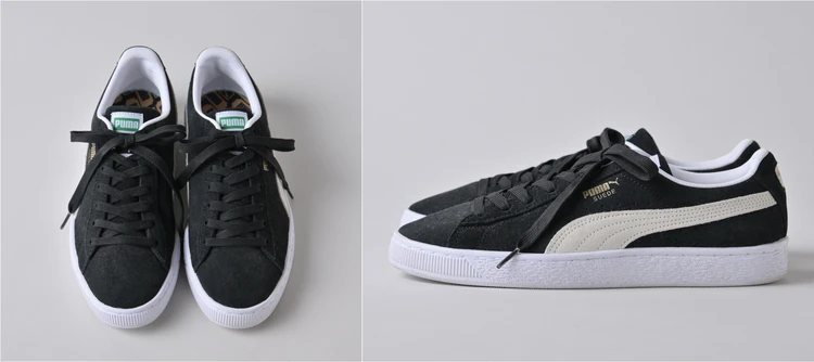 品よく履ける「PUMA（プーマ）」のスウェードスニーカー【きれいめ服に似合う黒スニーカー】