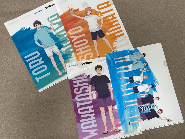 ファミリーマートとハイキューコラボ オリジナルグッズ A4オリジナルクリアファイル