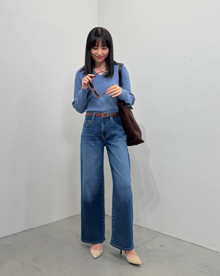  【まるでスウェット】ユニクロの新・神デニム「EZYワイドストレートジーンズ」着用レポ_7