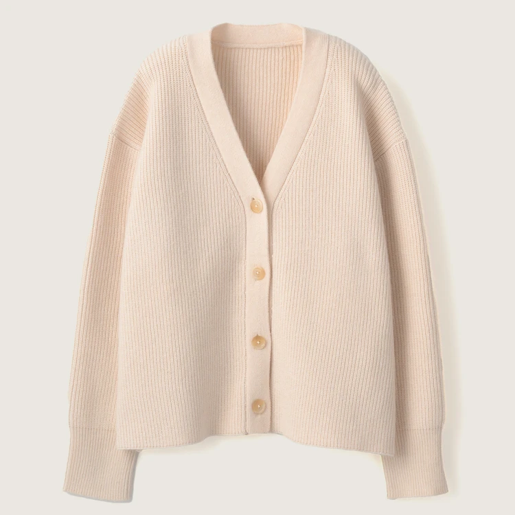 ソージュ ラクーン混Vネックニットカーディガン ¥13750