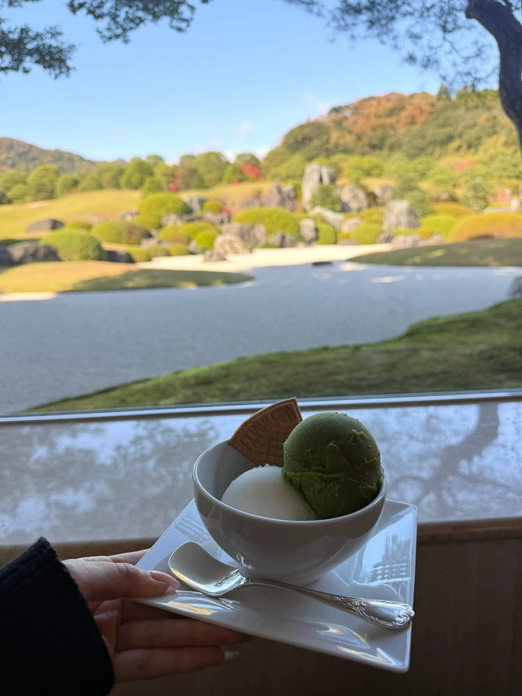 足立美術館　アイス