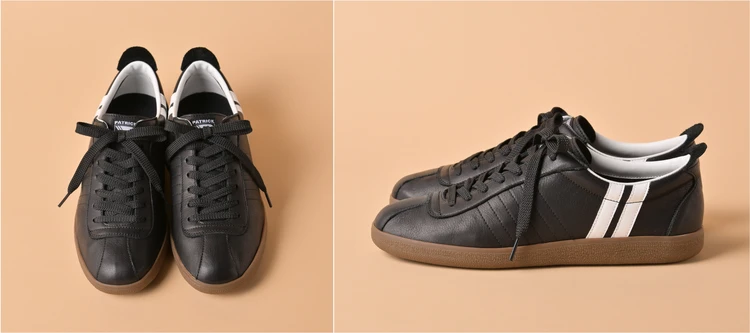 驚きの柔らかさ！ 「パトリック」のレザースニーカー【きれいめ服に似合う黒スニーカー】