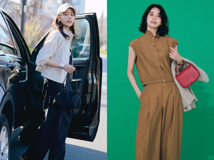 【2026年】防水撥水の「テック服コーデ」17選。ナイロン素材や高機能素材でも、おしゃれに過ごす大人女子の着こなしをまとめ。