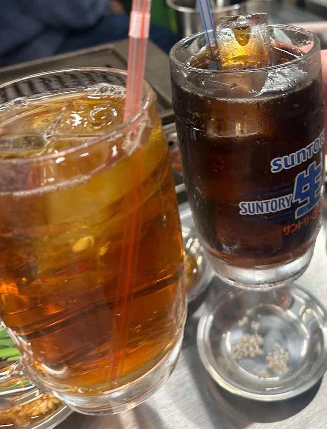 ソフトドリンクで乾杯