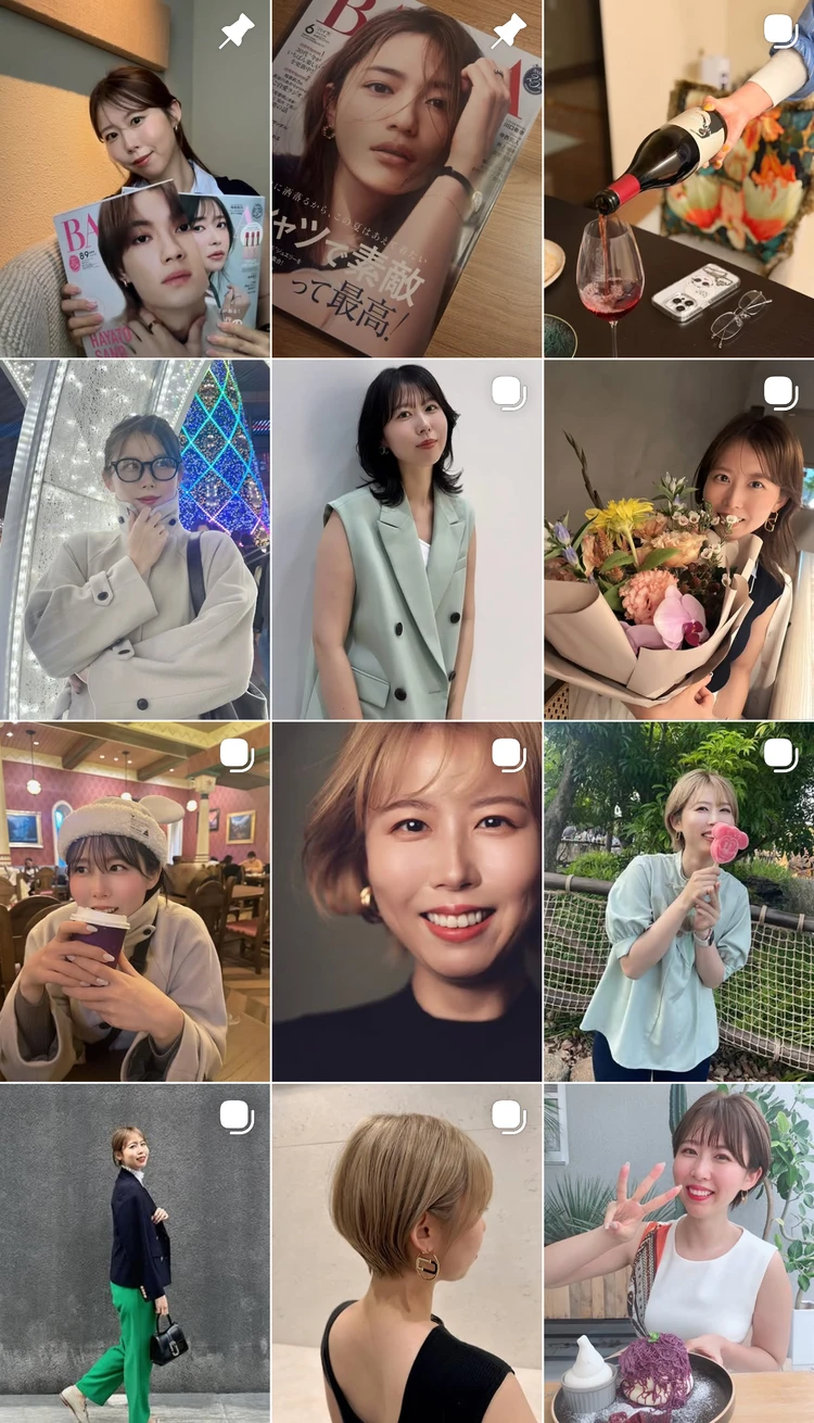 インスタグラムのタイムライン画像