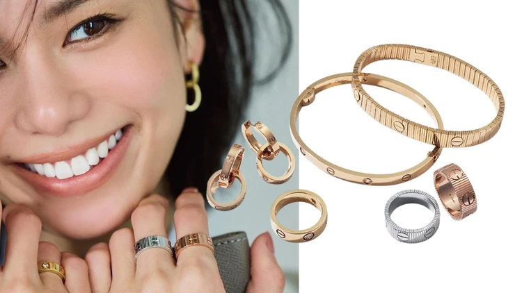 【カルティエのジュエリー】存在感を放つリング・ピアス・ブレスレットで職場での信頼感と自信が高まる!