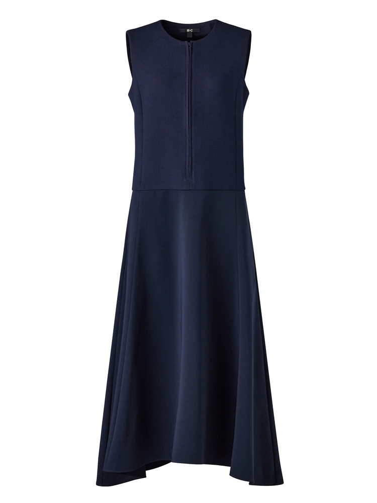 ハーフジップワンピースノースリーブ¥5990