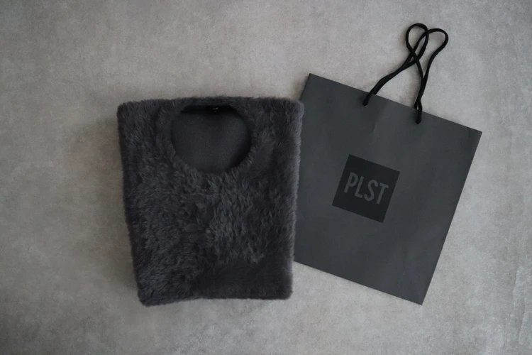 プラステ　PLST フェザーヤーン　コクーン　ベスト