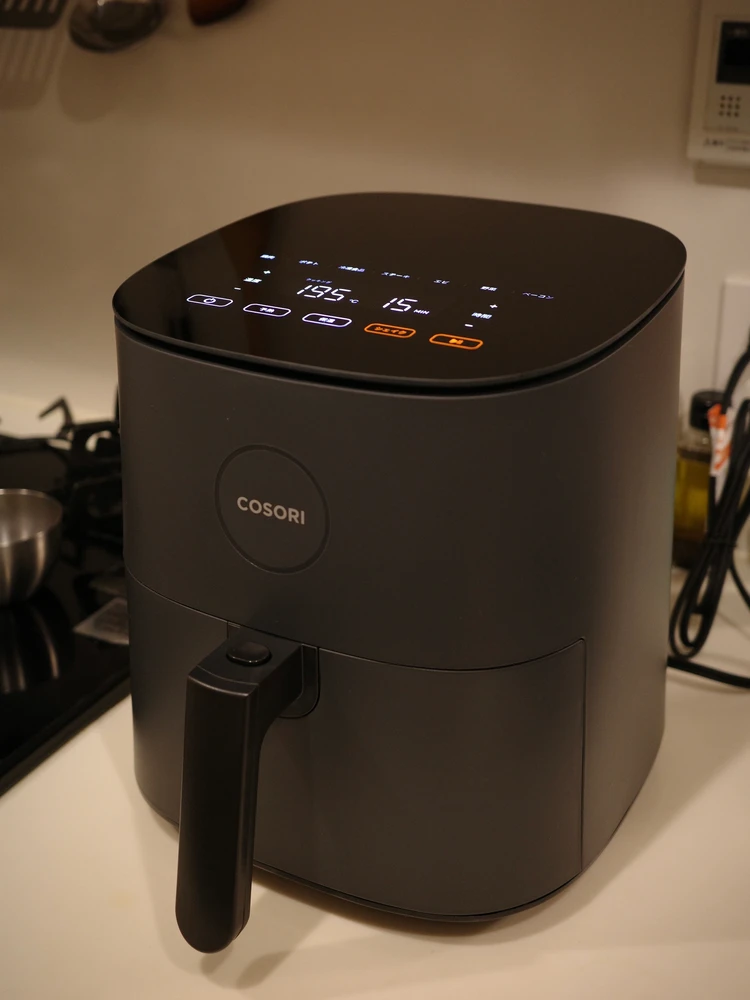 キッチンに置いたCOSORIのノンフライヤー4.7L