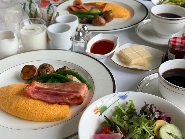 ザ・プリンスパークタワー東京のインルームダイニングでいただく朝食