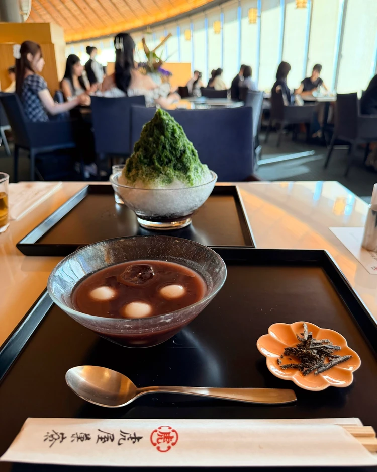とらや 虎屋菓寮 赤坂 夏スイーツ あんこ 冷やし汁粉 かき氷 抹茶