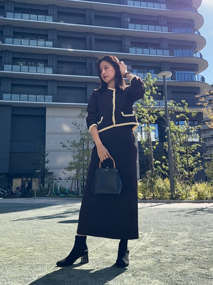 【BIANCAコラボ】ミラノリブセットアップ着回しコーデ3選_5