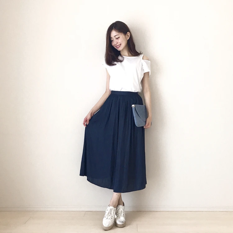 \GU ¥990/で旬なTシャツコーデ_3