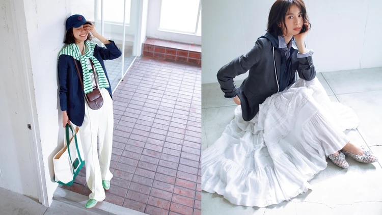 【“お堅め”ジャケットの休日コーデ2選】レイヤードorスポーツMIXでおしゃれ上級者に！