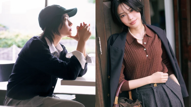 【安斉星来が着る最旬ポロニット】トレンドの「アンクルポロニット」＆「羽織れるポロ」で秋支度