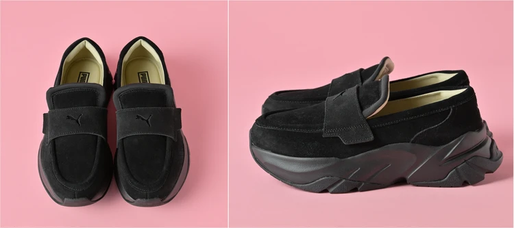 きちんと見えも履き心地も妥協なし！ 「PUMA（プーマ）」のローファースニーカー【きれいめ服に似合う黒スニーカー】