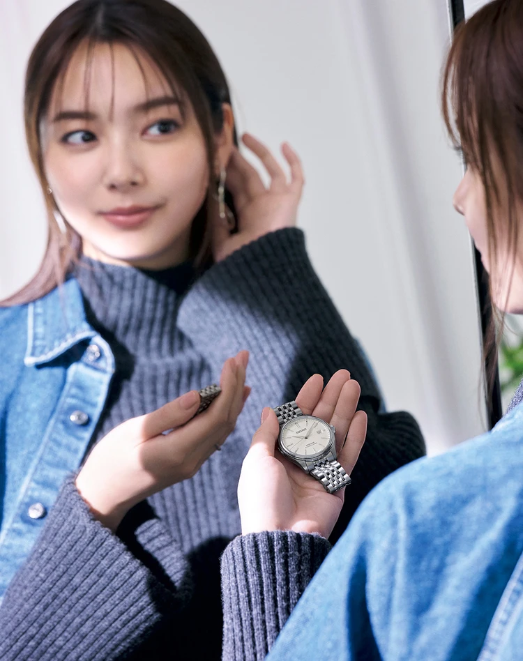 新川優愛　セイコー プレザージュ SARX121