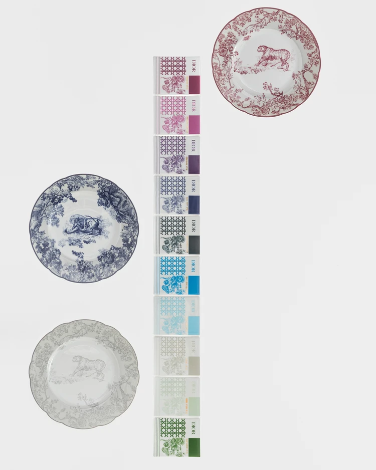 ディオールメゾン　トワル ドゥ ジュイ　ピンク、ブルー系