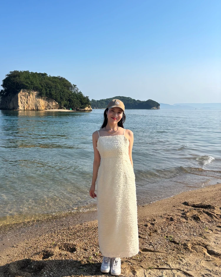 【着回し旅行コーデ】第3弾|小豆島の海には白ワンピースを_1_1