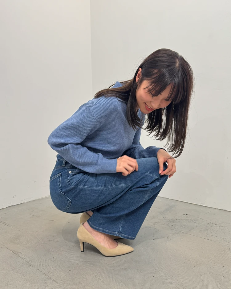  【まるでスウェット】ユニクロの新・神デニム「EZYワイドストレートジーンズ」着用レポ_6