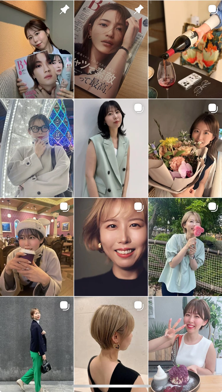 インスタグラムのタイムライン画像