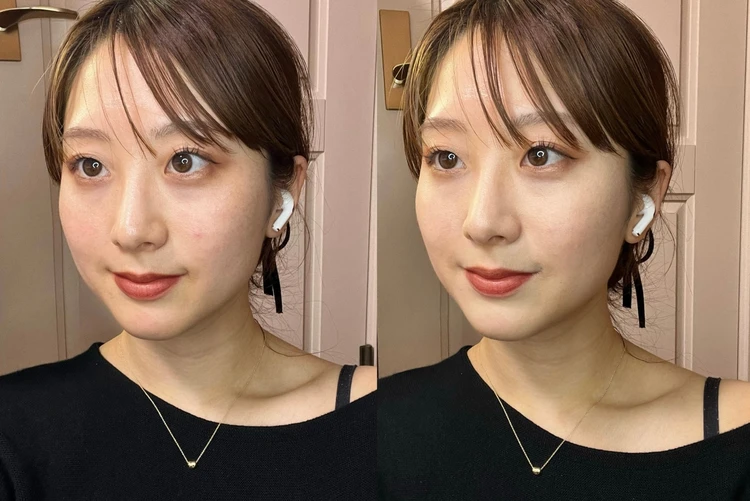 【画像】TIRTIRコンシーラーを２色使ってみた比較画像