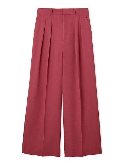 ミラ オーウェン マーベルトデザイン2タックワイドパンツ ピンク