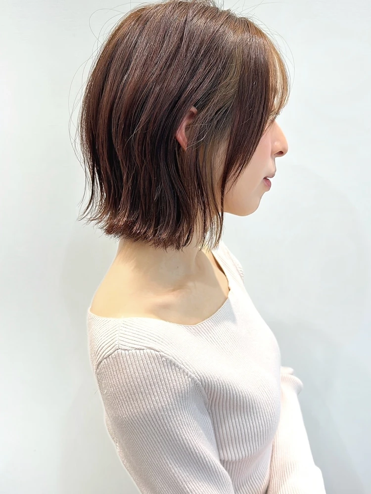 30代髪型・ボブのサイド