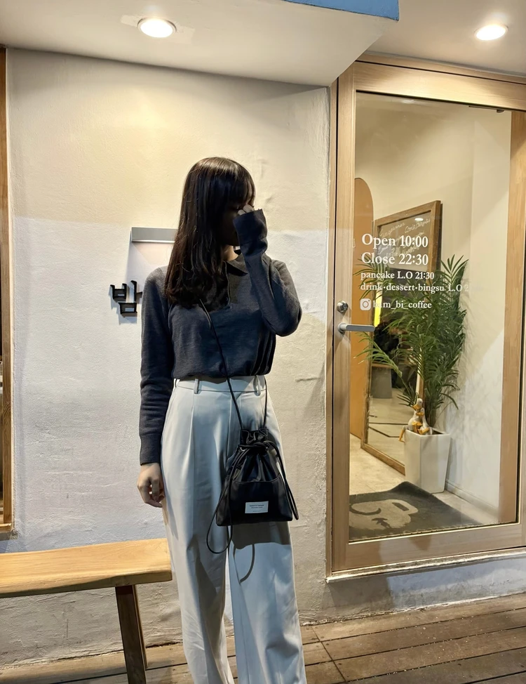 コーデのアクセント。beautifulpeople巾着バッグ_3