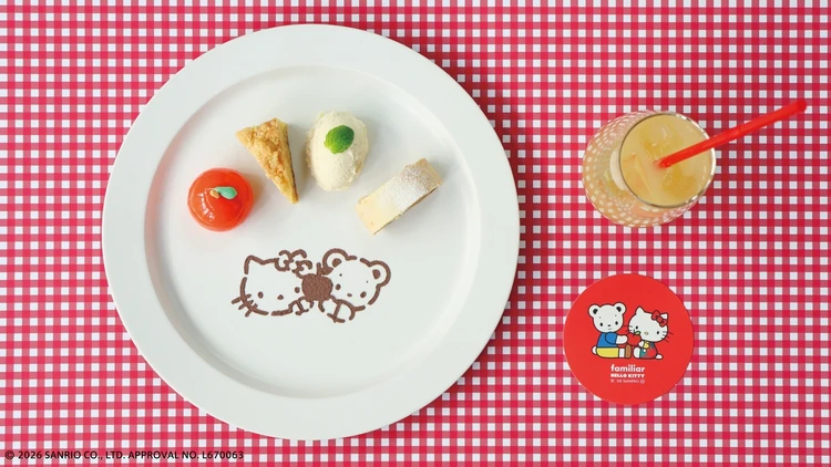 コラボレーションを記念した特別なスイーツプレートが登場!