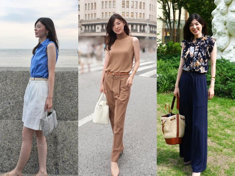 ノースリーブコーデ3選