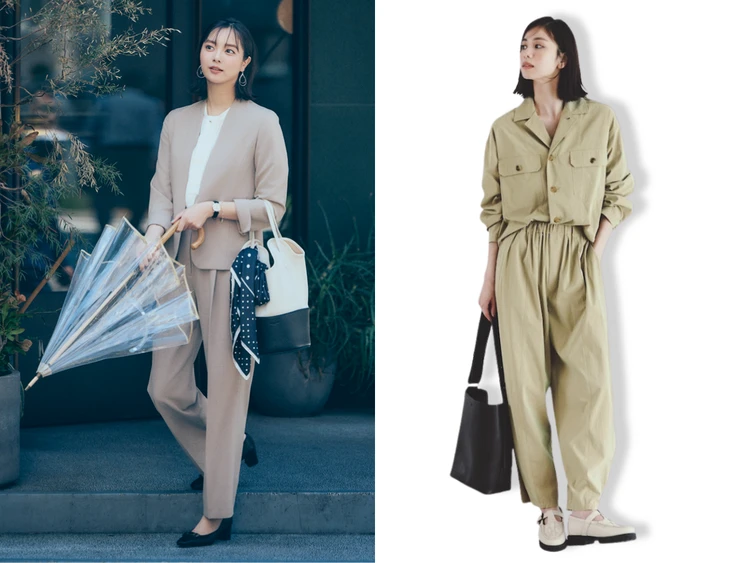 【最新】秋のレディースセットアップコーデ10選。　休日もオフィスカジュアルもセットアップが楽しい！