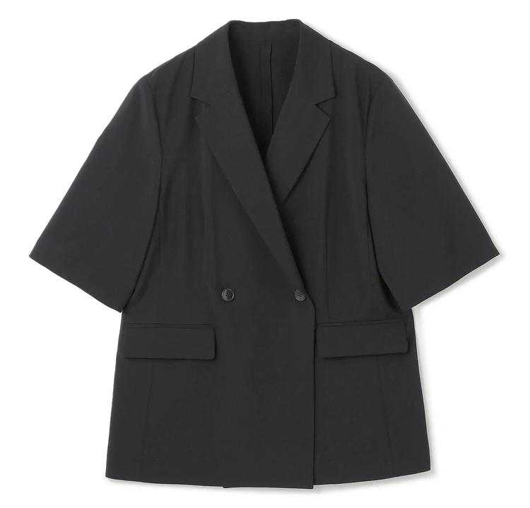 アンフィーロ TENNEN TOUCH ハーフスリーブジャケット ブラック