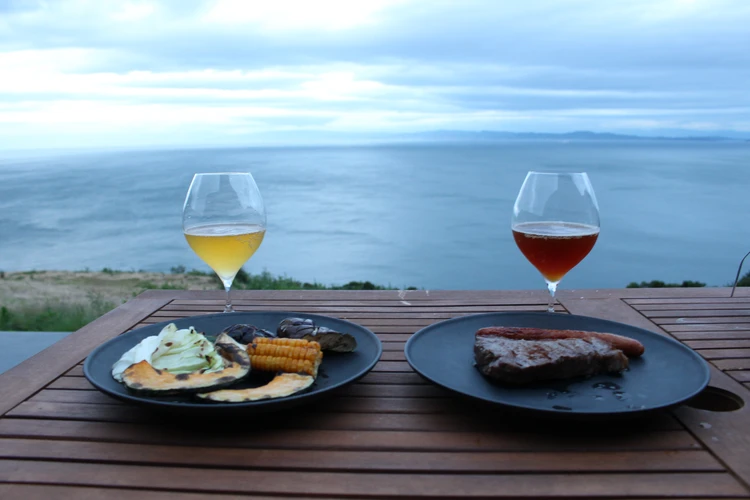 淡路島Nook 夕食 BBQ テラス
