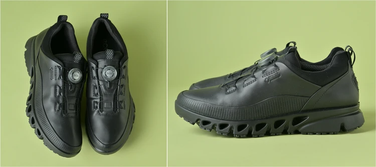 【ECCO（エコー）】全天候OK！ たくさん歩く日も安心の万能スニーカー【きれいめ服に似合う黒スニーカー】