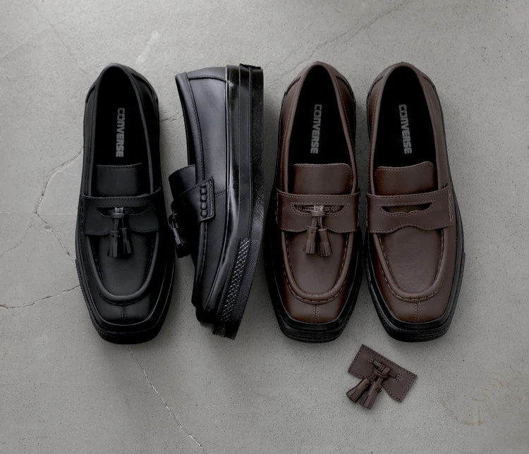 【CONVERSE（コンバース）】レザーアッパーのローファースニーカー“ALL STAR SQUARETOE LOAFER”が登場