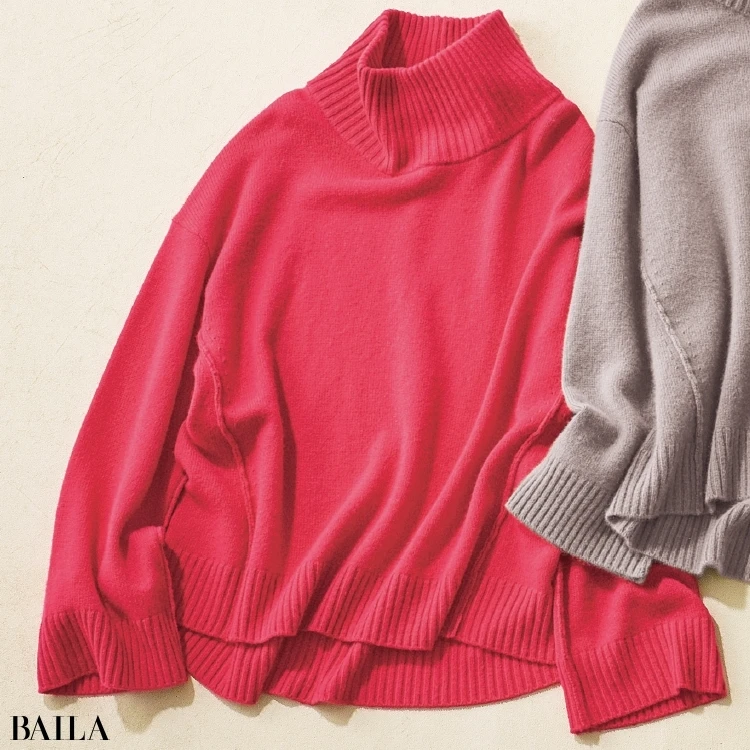 【ベストニット大賞】(色違い)デミルクス ビームスの「カシミヤタートルニット」¥28000