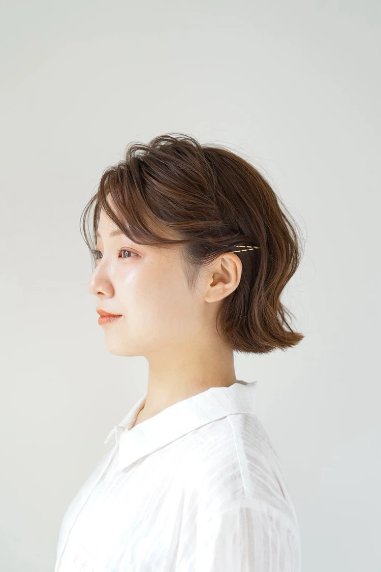 30代髪型・ボブのサイド