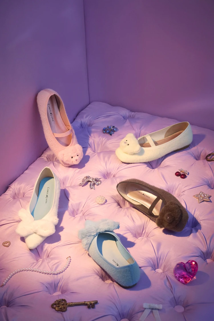 クムウ_ダイアナ　ファーパンプス