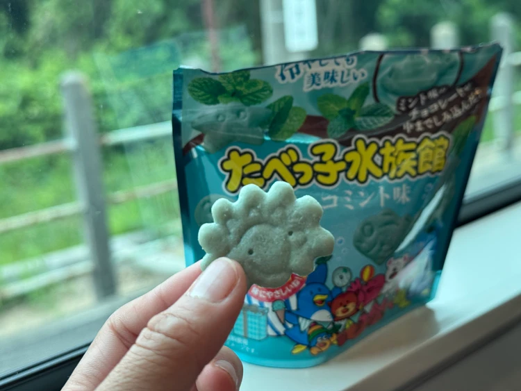 チョコミン党 コンビニ たべっこ水族館 しみビスケット チョコミント