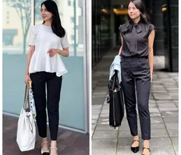 【夏のオフィスコーデ2選】酷暑通勤をラクにするPLSTリネンパンツ