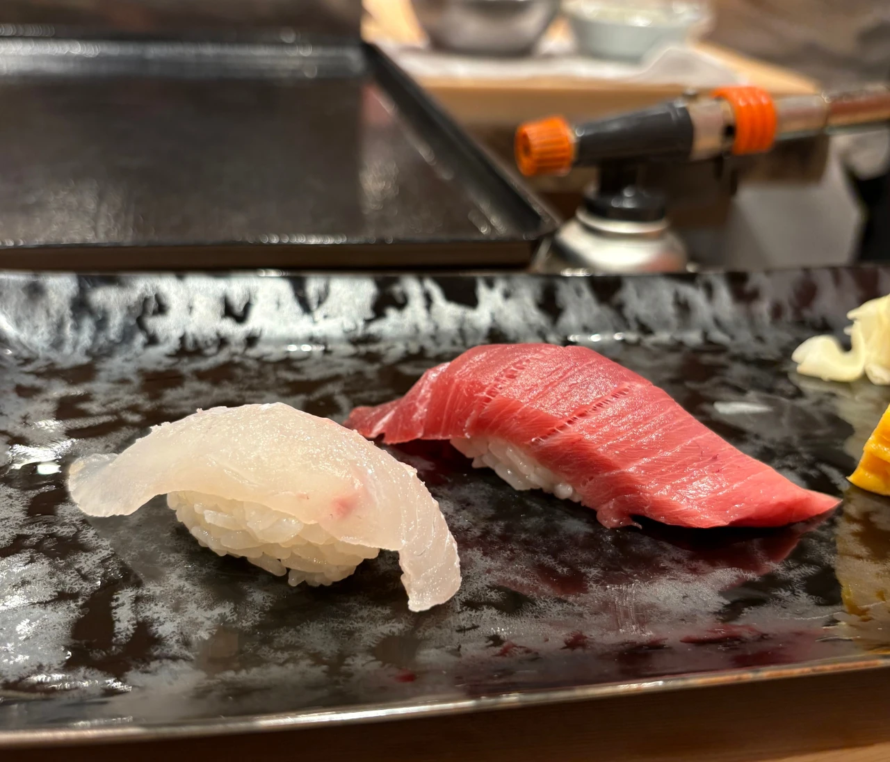 築地ランチでお寿司  鮨たけの椿コースを堪能