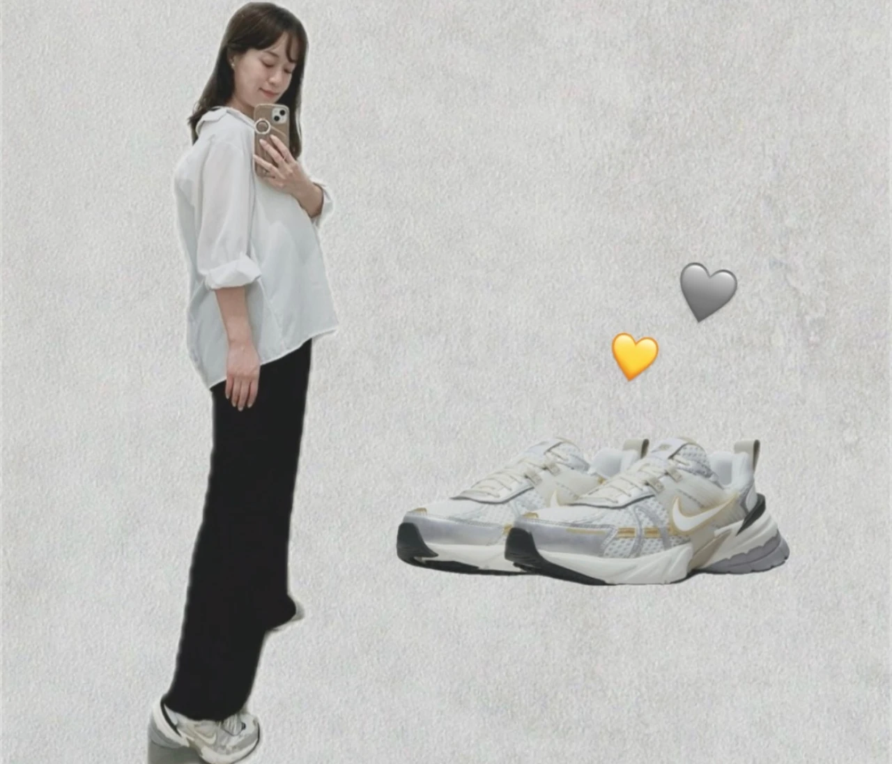 【NIKE V2K RUN】ゴールド×シルバーがポイント!モノトーンコーデに合わせたい主役級スニーカー#スニーカー部