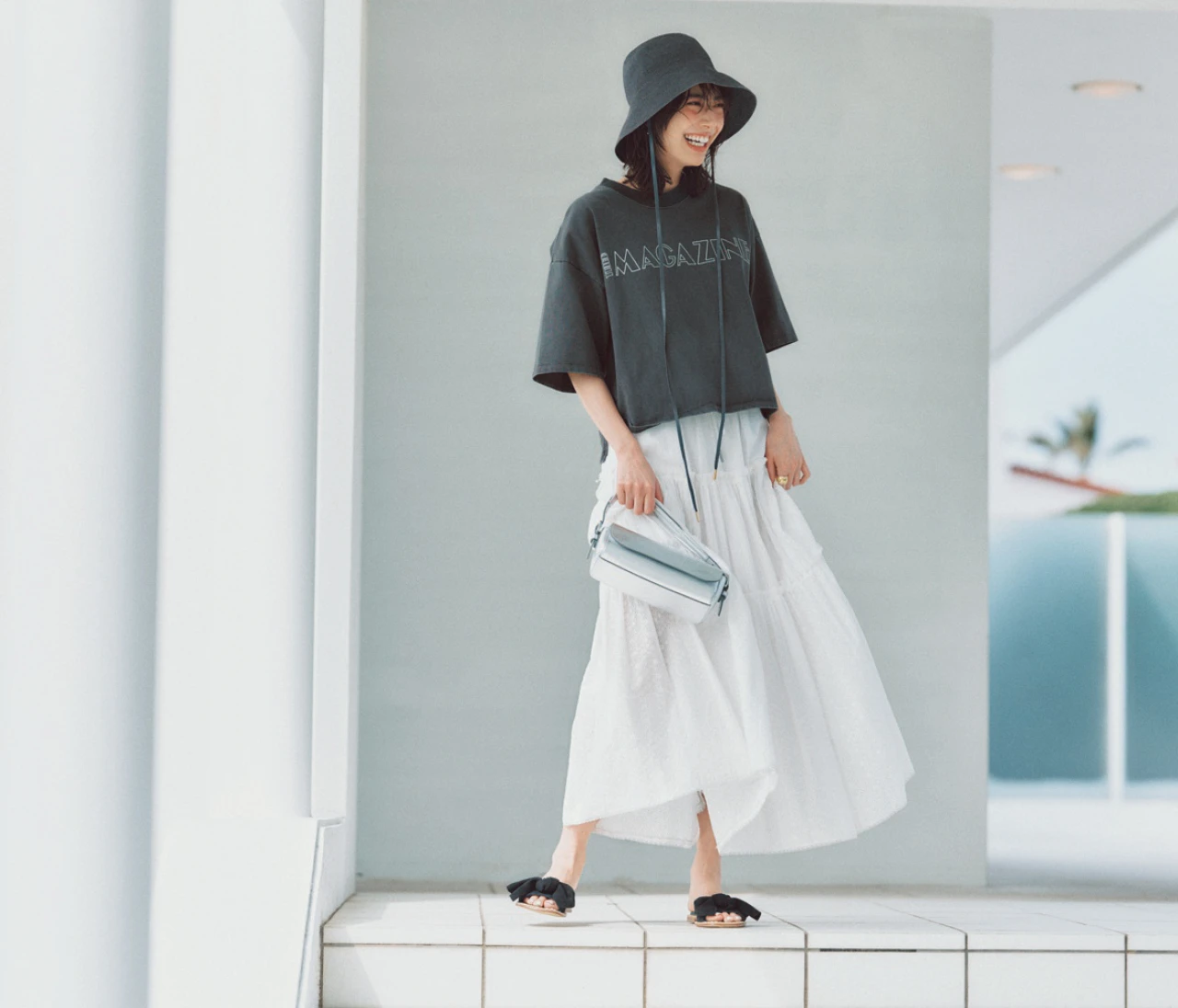 【MAISON SPECIAL（メゾンスペシャル）】休日ならではの甘さ♡　ヴィンテージライクな「ティアードスカート」