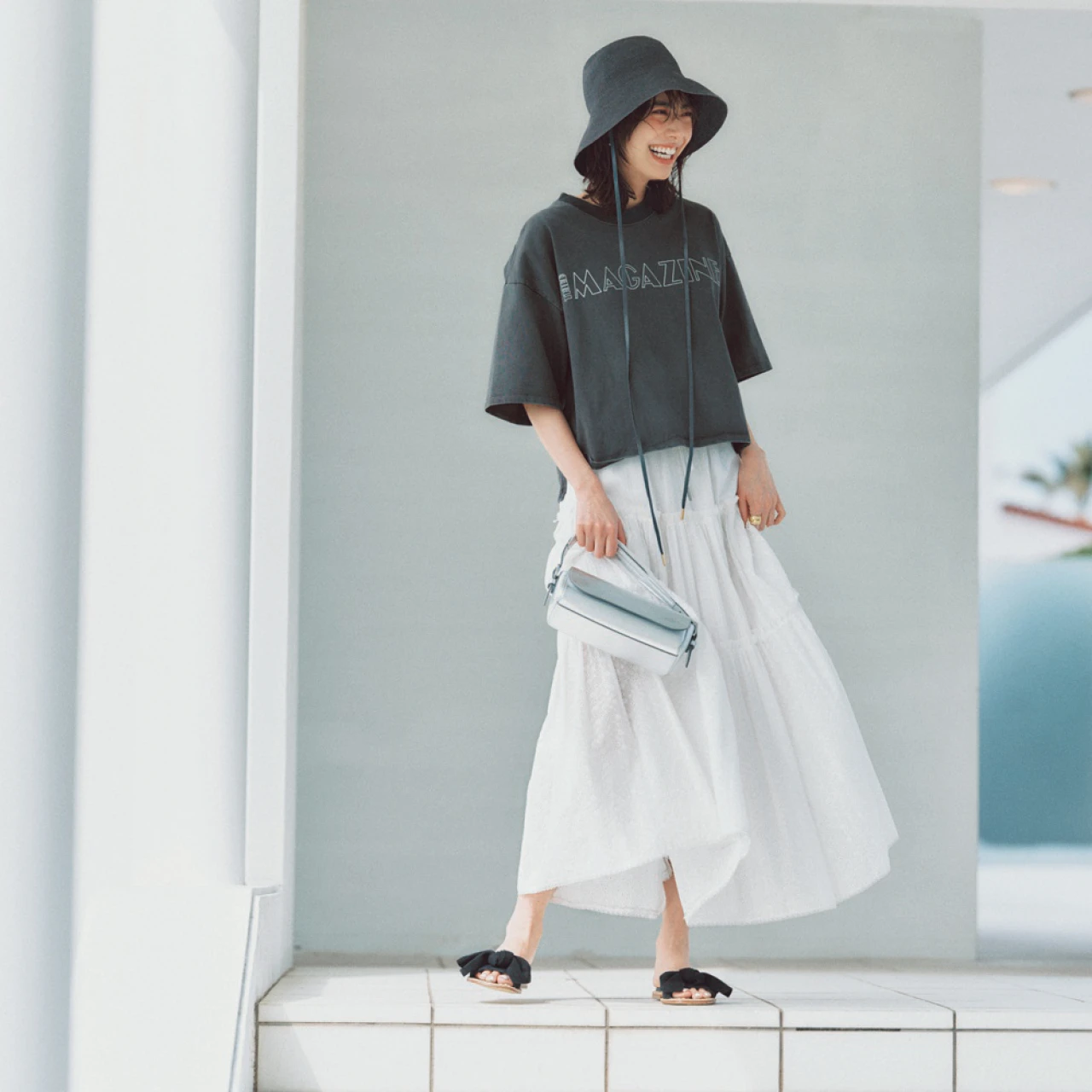 【MAISON SPECIAL（メゾンスペシャル）】休日ならではの甘さ♡　ヴィンテージライクな「ティアードスカート」